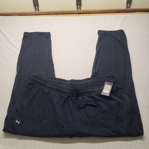 New Under Armour Rival Fleece Sweatpants Mens 4XLT Black Fleece Lined Sports New